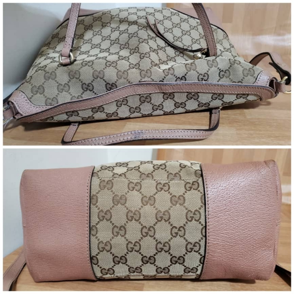 Authentic GUCCI Monogram Medium Bree Shoulder Bag - Picture 9 of 12